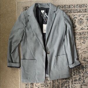Target’s A New Day Blue, Black and White Checkered Suit Jacket